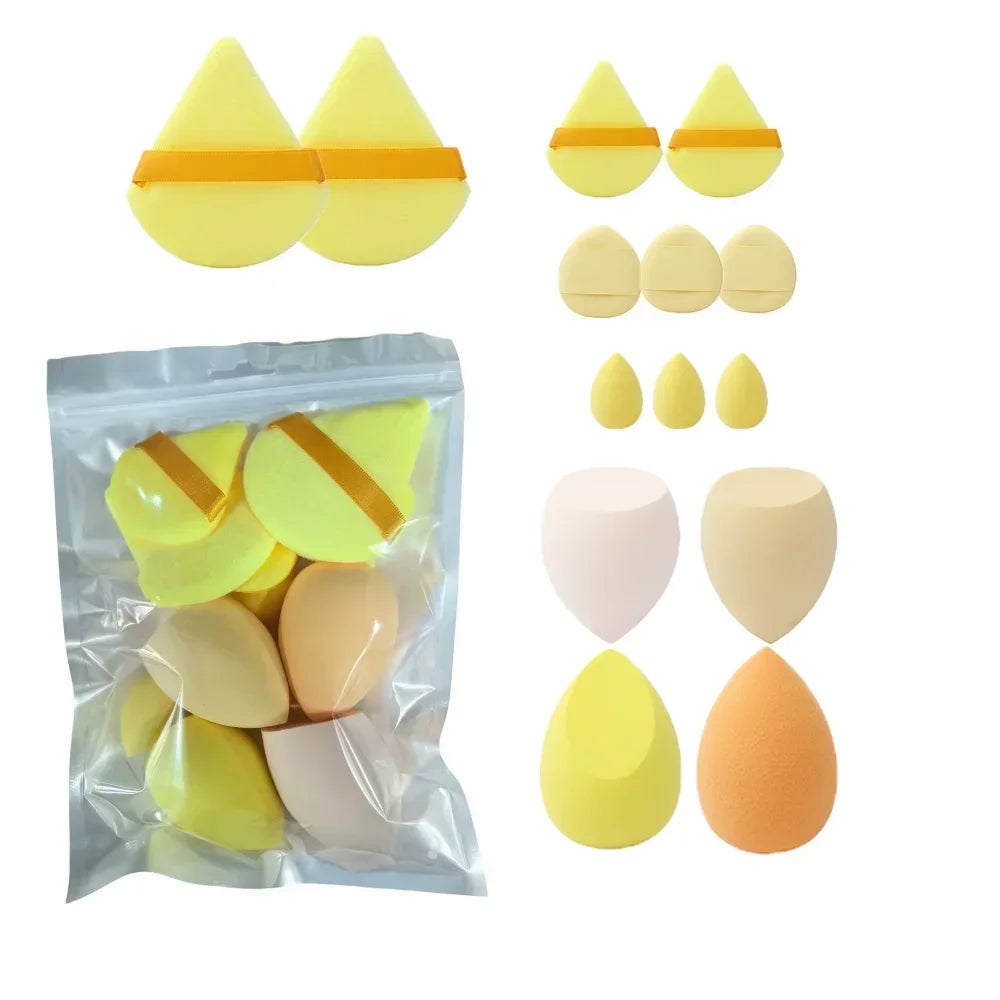 14PCS Makeup Sponge Set | Foundation Blender & Powder Puff Kit