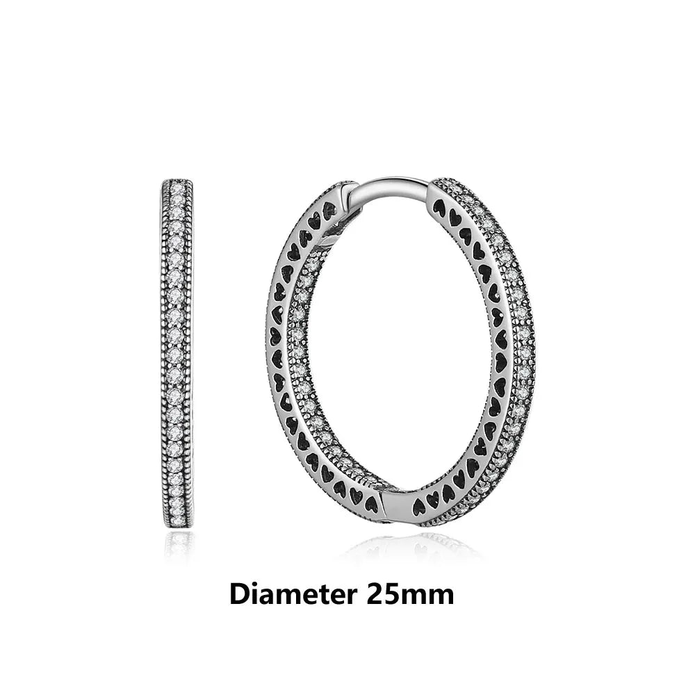 925 Sterling Silver Earrings | Women's Trendy Stud and Hoop Jewelry with Cubic Zirconia