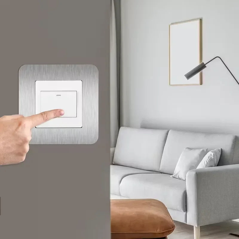1pc Switch Protective Cover Outlet Wall Sticker Simple Anti-Dirty Buckle Type | Home Decor