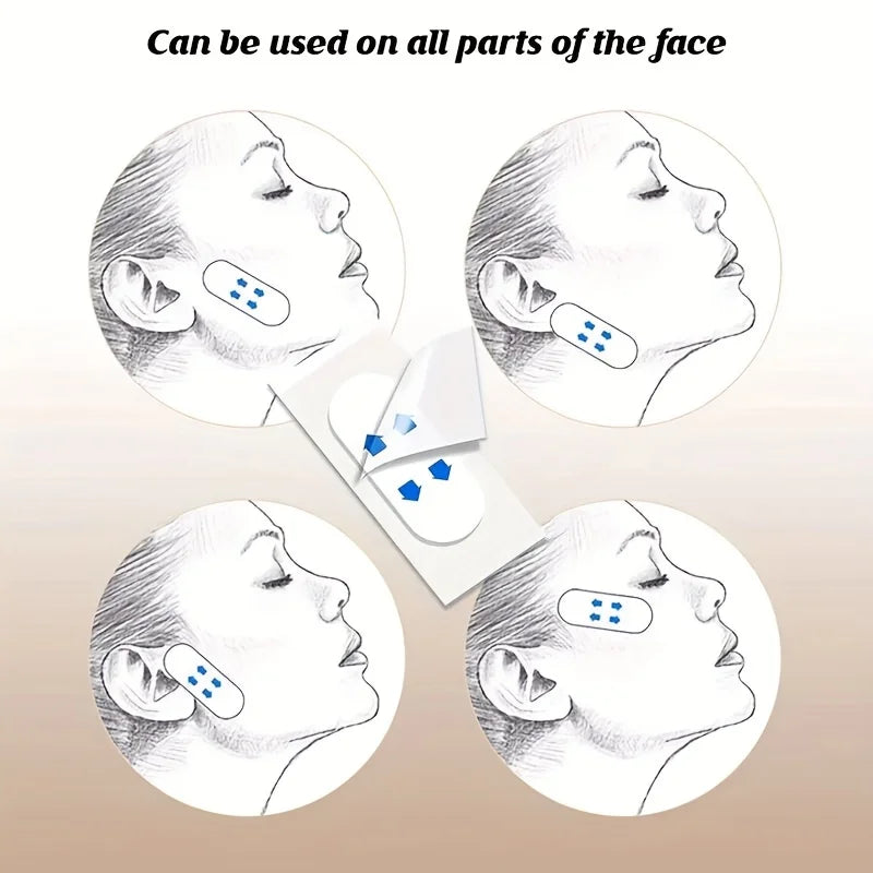 200pcs Lifting Face Stickers | Invisible V-Shape Face Lift Patches for Sagging Skin