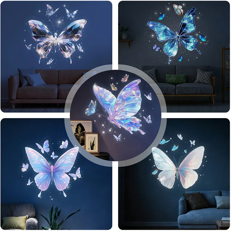 Colorful Butterfly Projection Light | 360° Rotating Night Light for Romantic Bedroom Decor