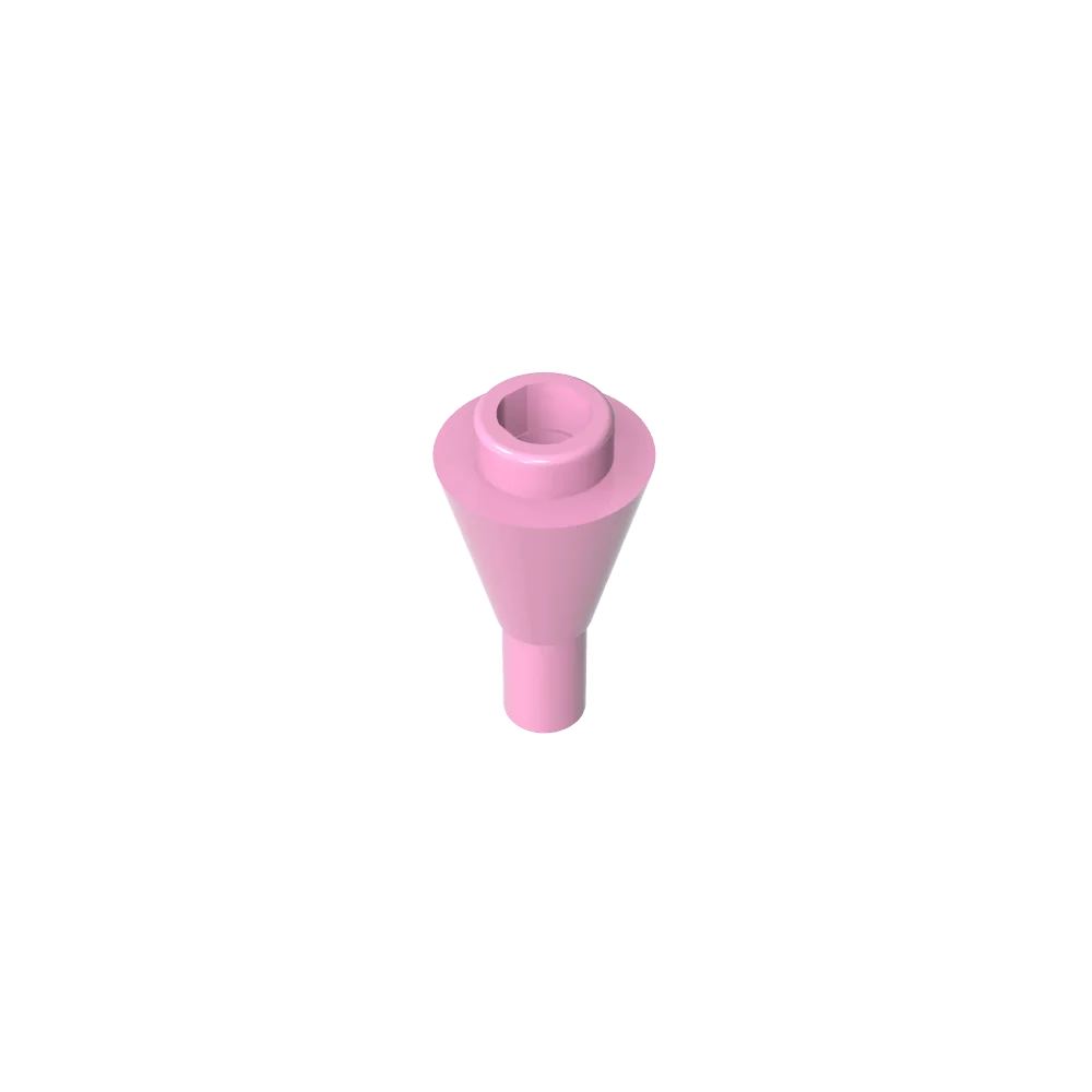 Gobricks GDS-1138 Cone 1 x 1 Inverted with Bar | Building Block for DIY Creations
