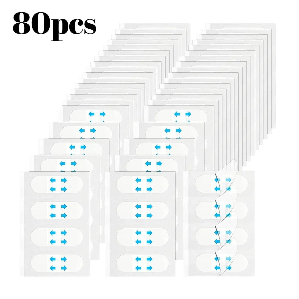 80-Piece Invisible Face Lifting Tapes | Instant V-Shape Facial Slimming Stickers