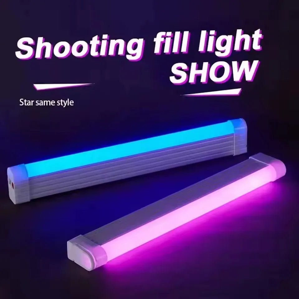 Colorful Tube Light RGB Light | Portable USB LED Lamp for Room Decor and Photography