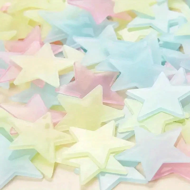 Glow in the Dark Star Stickers | Bedroom Wall Decoration