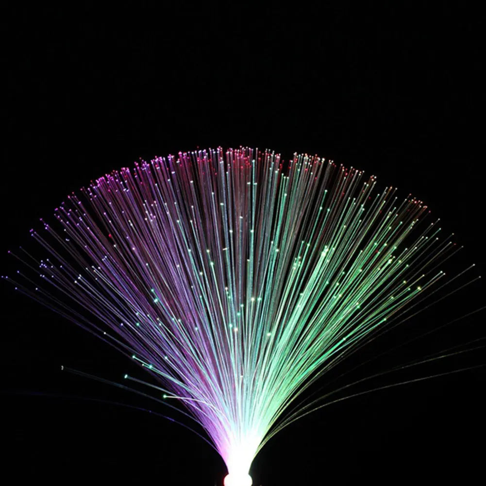Fiber Optic Star Night Light | Multicolor LED Lamp for Holiday Decor
