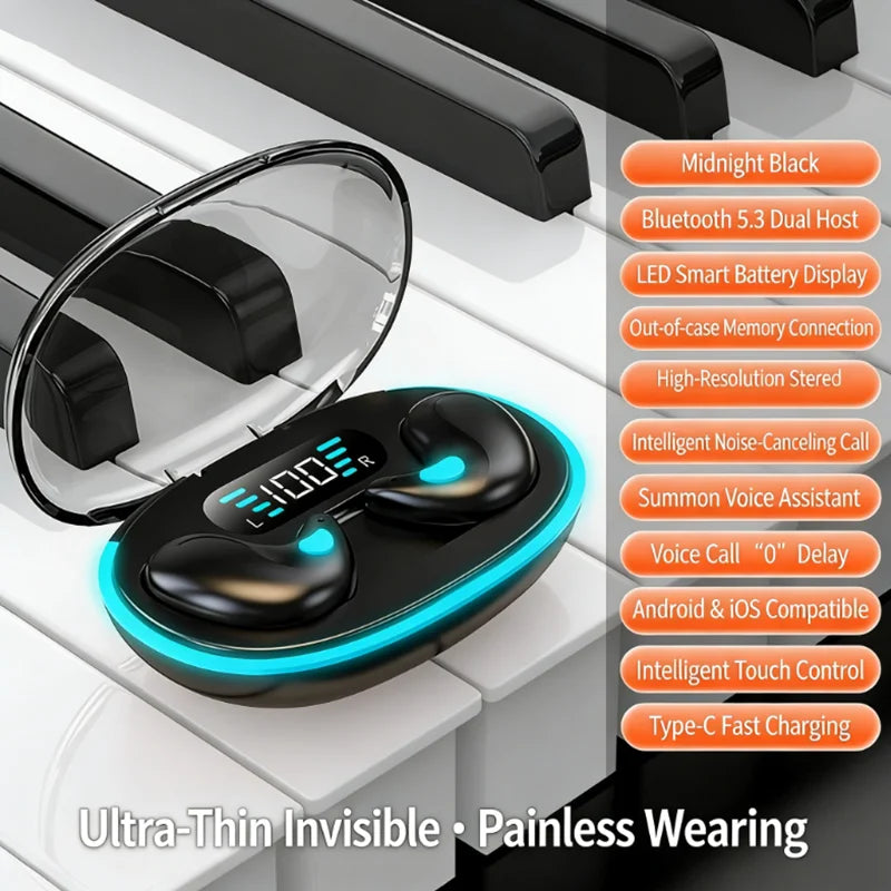 2026 Wireless Bluetooth Earbuds | Noise Cancelling Sport Headphones for Sleep, Gaming and Work