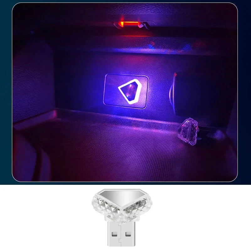 Car Atmosphere Light USB Type-C | Interior Decoration LED Strip