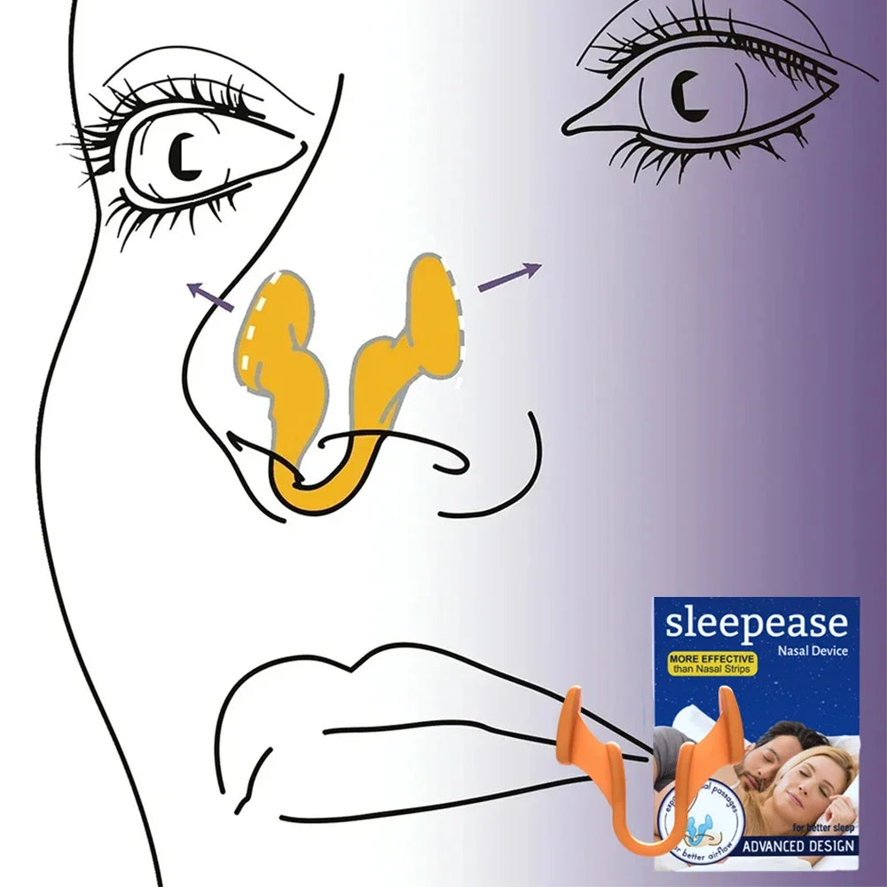 Silicone Nose Clip | Anti Snoring Nasal Dilator for Better Sleep