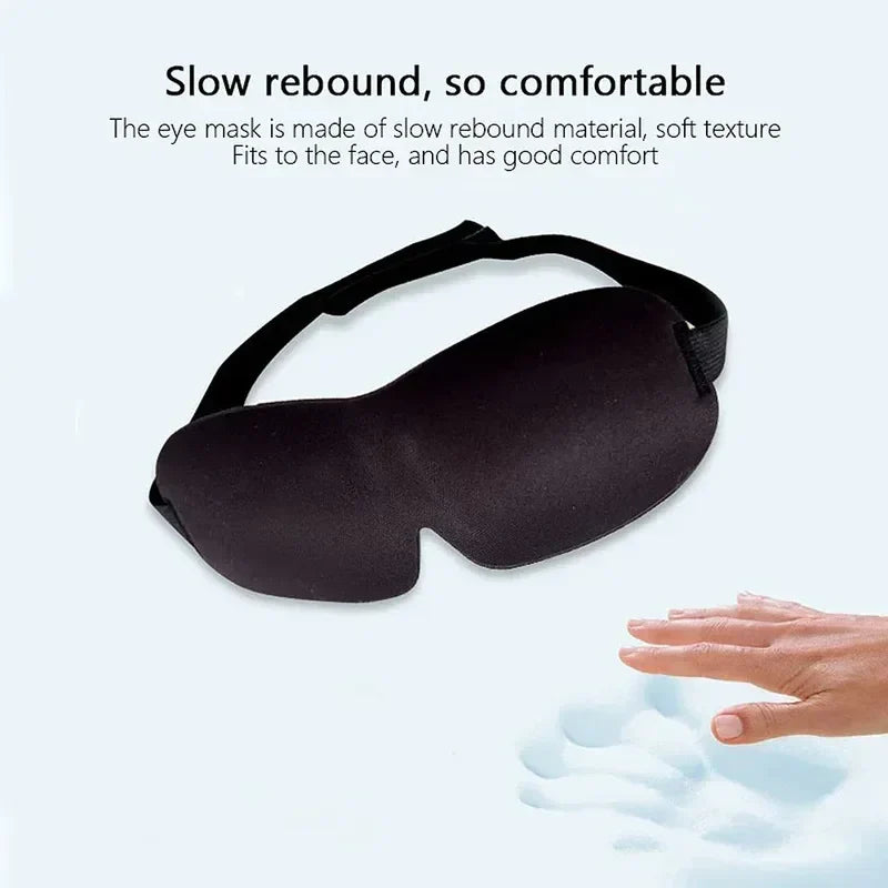 3D Contoured Sleep Mask for Men and Women | Zero Pressure Light Blocking Eye Cover