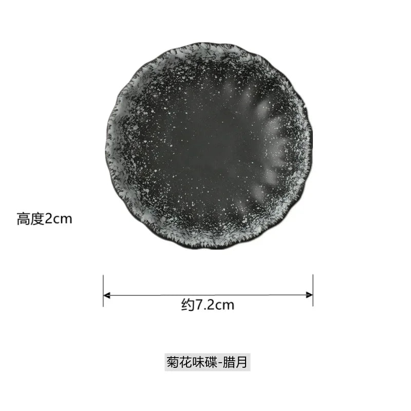 Japanese Sauce Dish | Ceramic Seasoning Dish for Barbecue and Snacks
