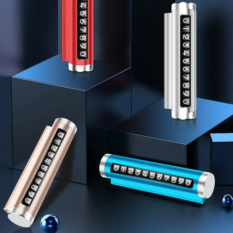 Rotary Metal Car Parking Sign | Universal Phone Number Display