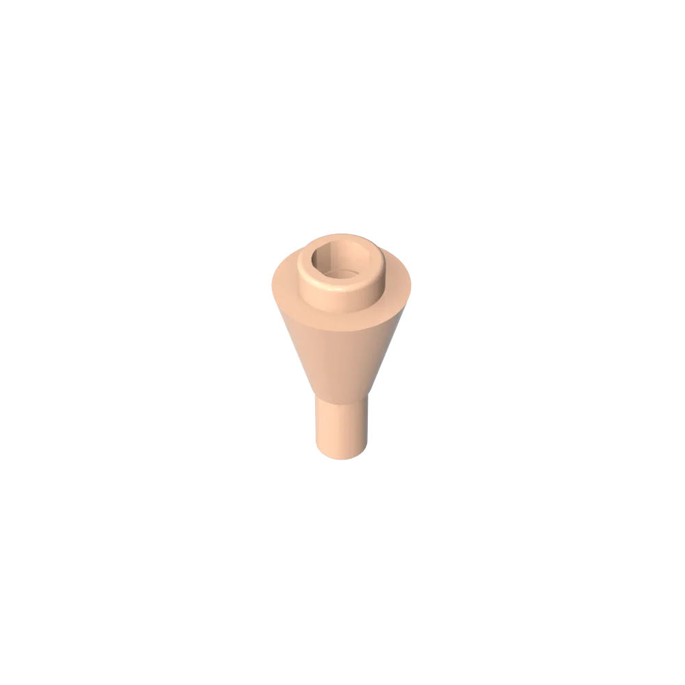 Gobricks GDS-1138 Cone 1 x 1 Inverted with Bar | Building Block for DIY Creations