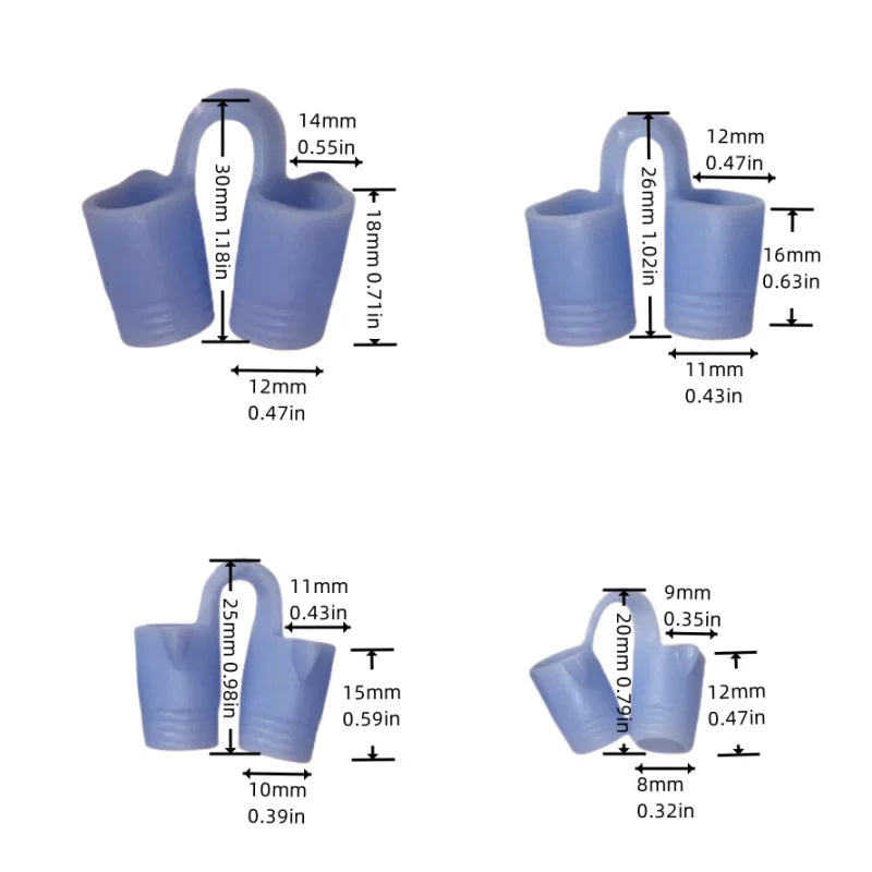 Blue Silicone Anti Snoring Devices | Nasal Dilators for Better Sleep