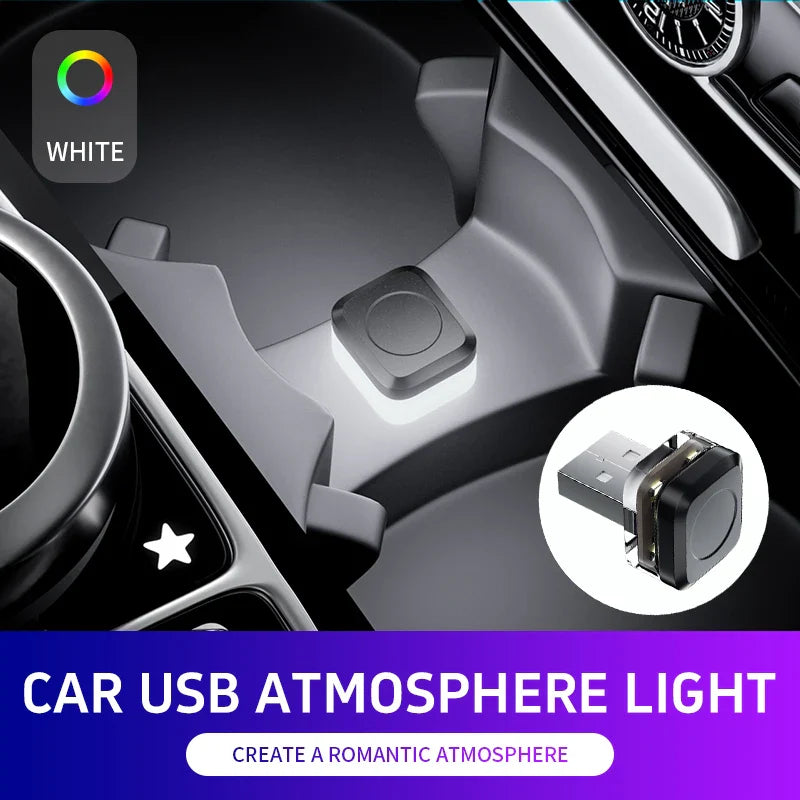 Car Mini USB LED Ambient Light | Portable Decorative Atmosphere Lamp