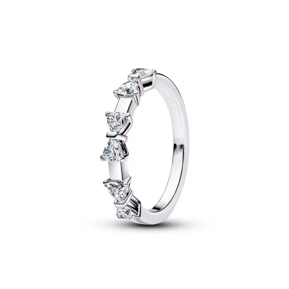 925 Silver Heart Floral Butterfly Ring | Women's Luxury Wedding Band