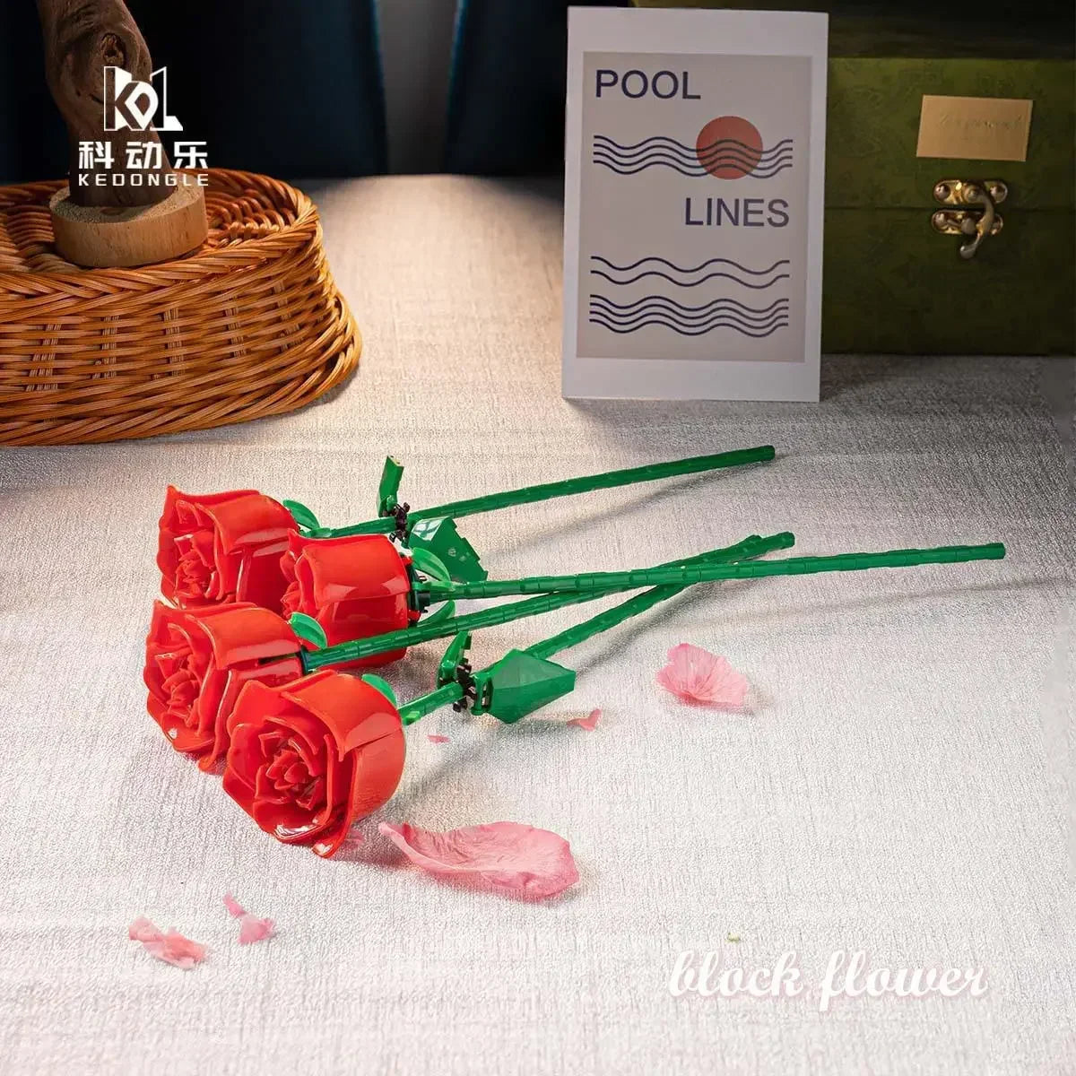 Eternal Flower Rose Building Block Set | Compatible Gift for Valentine's Day Teachers Day