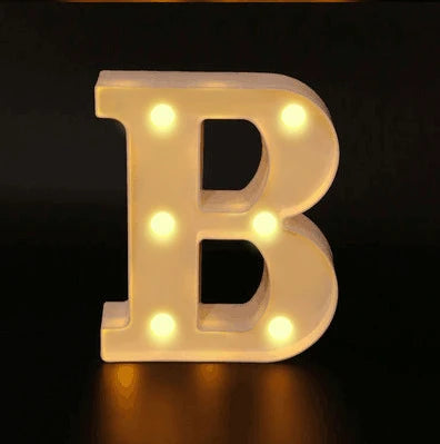 16cm Letter LED Night Light | Alphabet Luminous Decorative Lamp for Party