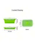 Foldable Silicone Lunch Box | Portable Thermal Food Container for Outdoor Picnic