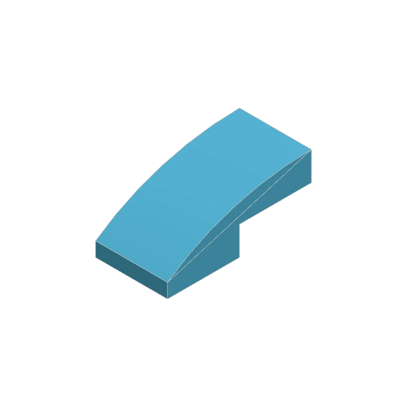 50pcs 11477 Slope Curved 2 x 1 Bricks Bulk | Modular Building Blocks for MOC