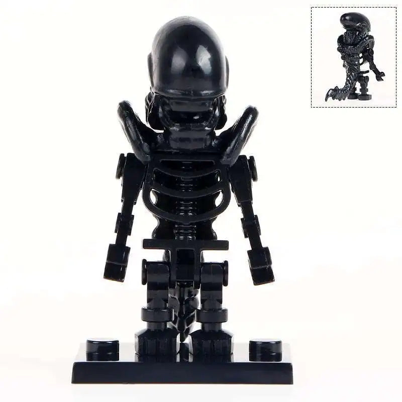 Alien Robot Monster Building Blocks | Creative Horror Movie Building Toy Set