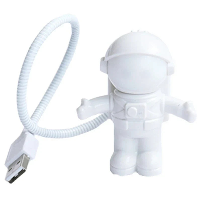 Astronaut LED Desk Lamp | Flexible USB Night Light for Reading and Work