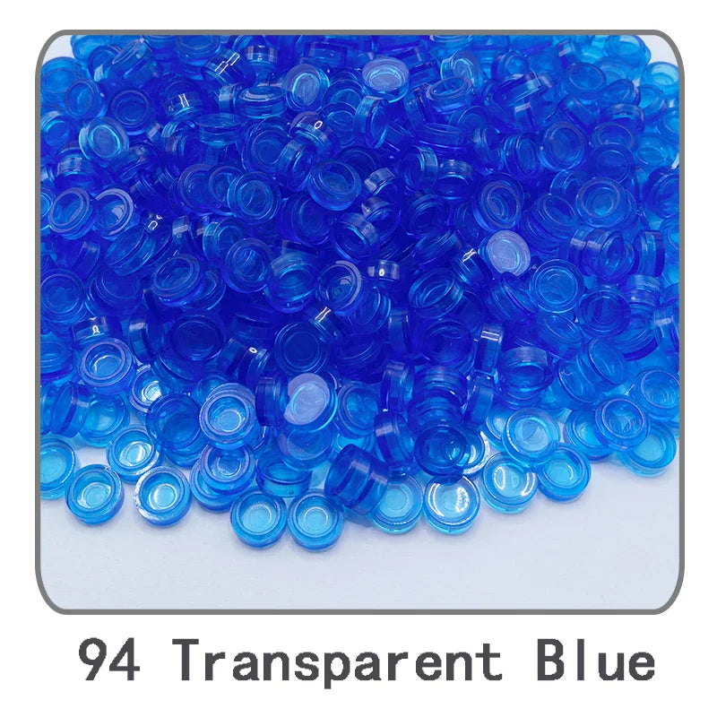 1000Pcs Tile 1x1 Round Building Blocks | 52 Color DIY Educational Creative Toy Set
