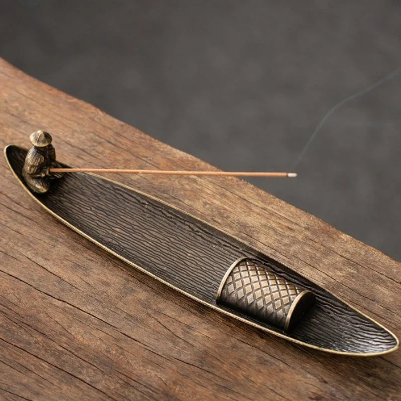 Creative Incense Holder | Japanese Old Men Fishing Incense Stick Burner