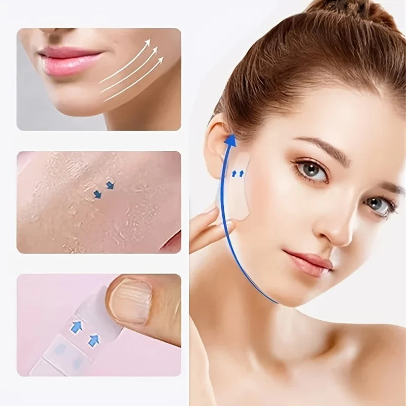 200pcs Invisible Lifting Face Stickers | V-Shape Face Lift Patches