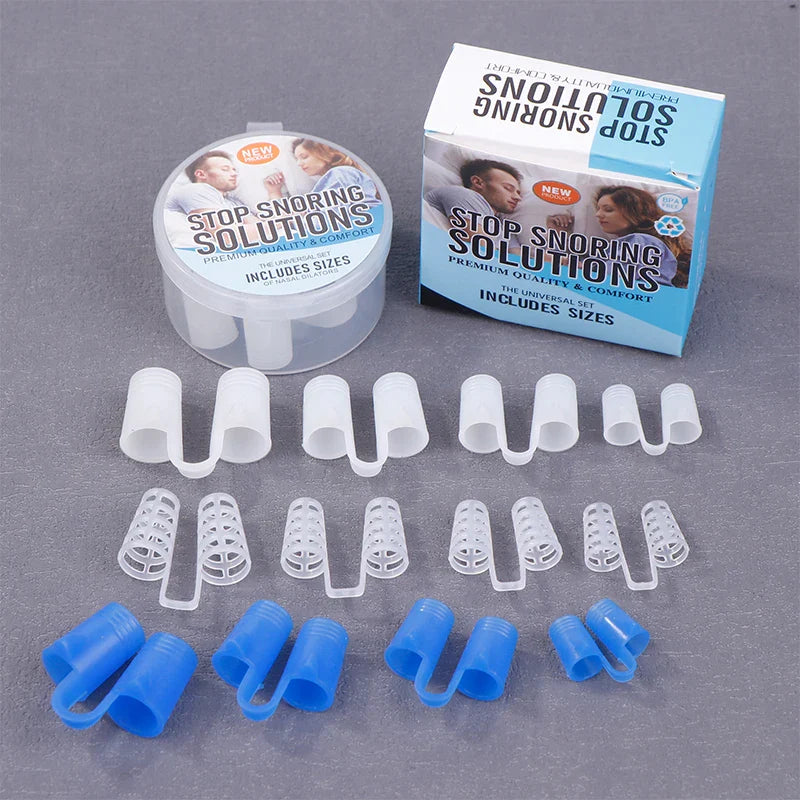 4/8Pcs Silicone Snore Nasal Dilators | Anti Snoring Nose Clip for Better Breathing