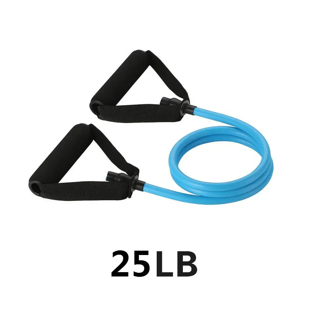 5 Level Resistance Band Set | Elastic Pull Rope with Handles for Home Strength Training