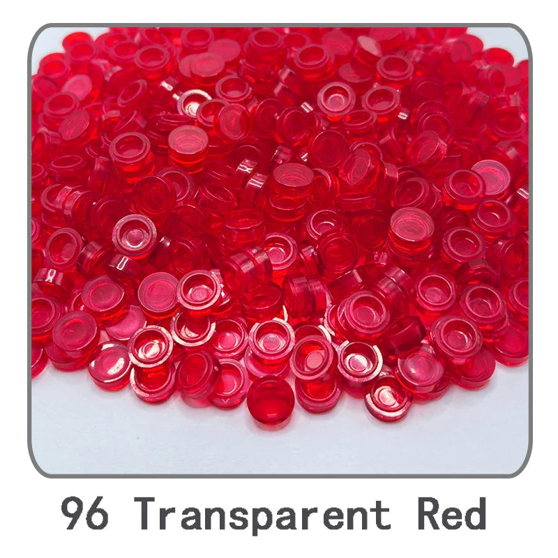 1000Pcs Tile 1x1 Round Building Blocks | 52 Color DIY Educational Creative Toy Set