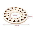 Wooden Crystal Ball Holder Stand | Hollow Sunflower Design Display