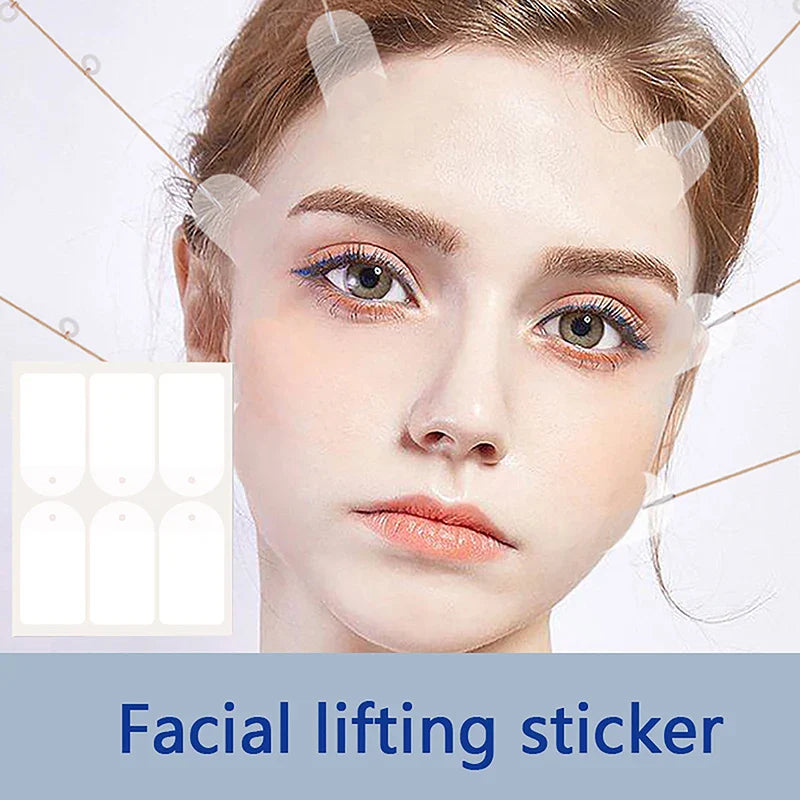 Invisible Thin Face Stickers V-Shape Lifting Tape | Instant Facial Lift for Jawline, Eyes, and Neck