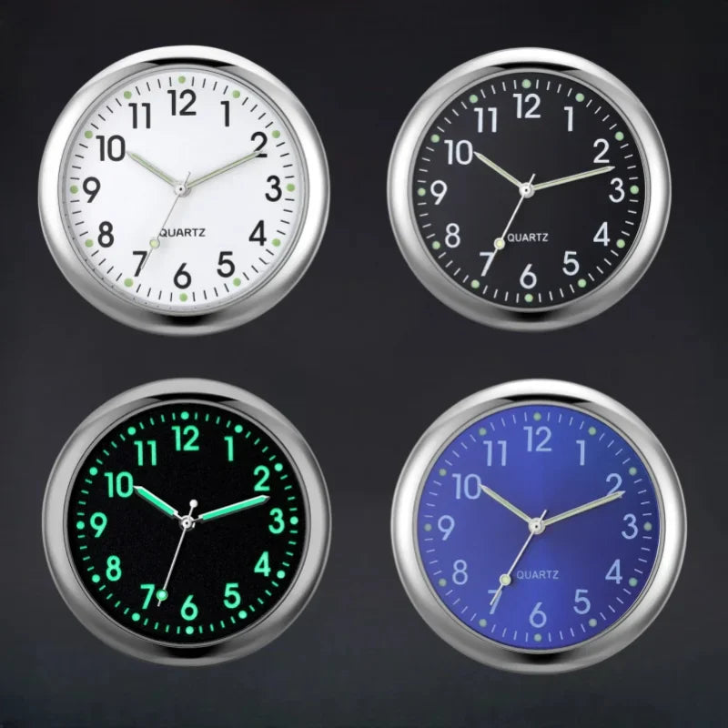 Car Clock Luminous | Mini Auto Stick-On Digital Watch for Dashboard