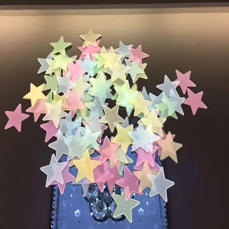 Glow in the Dark Star Stickers | Bedroom Wall Decoration