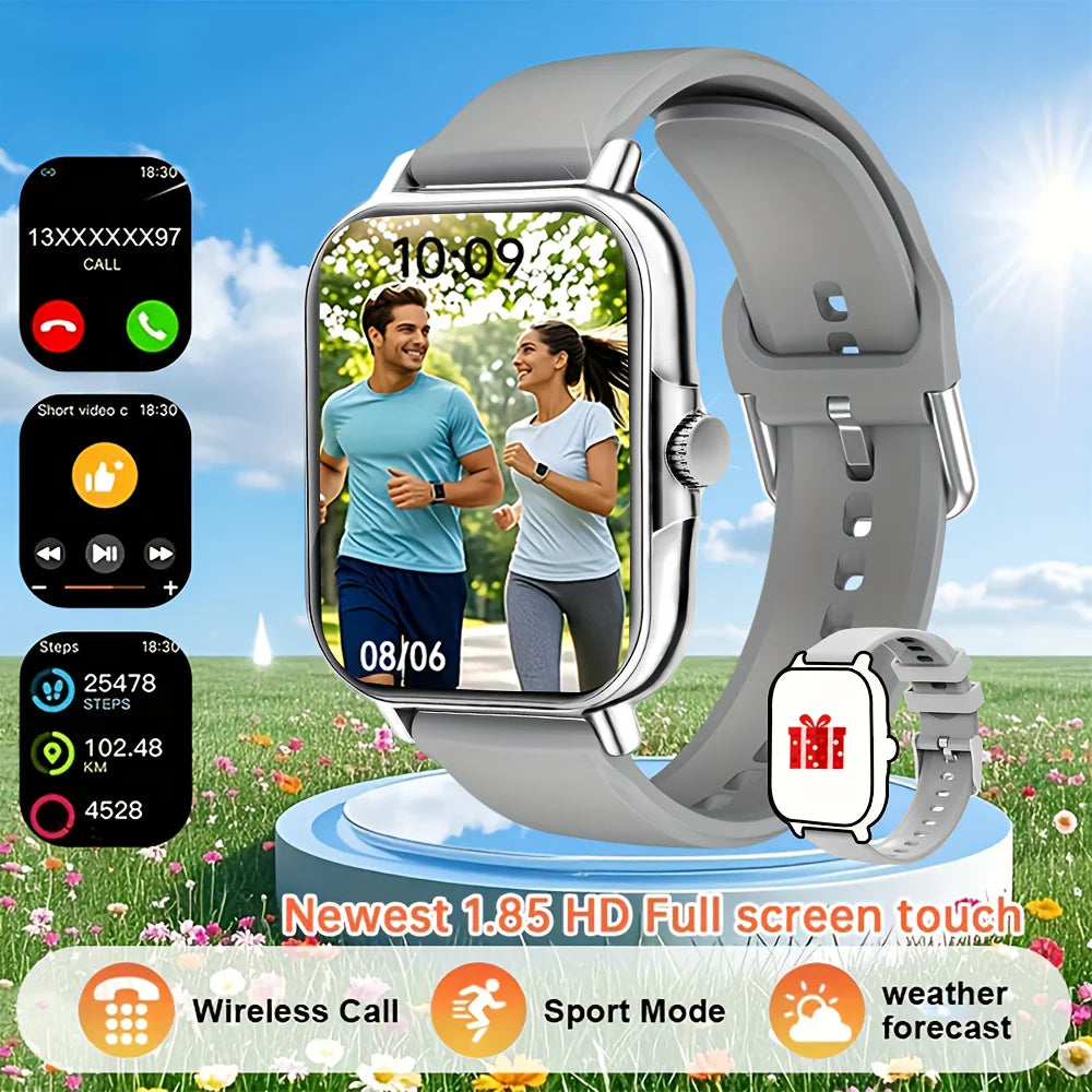 KESHUYOU H6 Plus Smart Watch | 1.85-Inch Bluetooth Calling Fitness Tracker