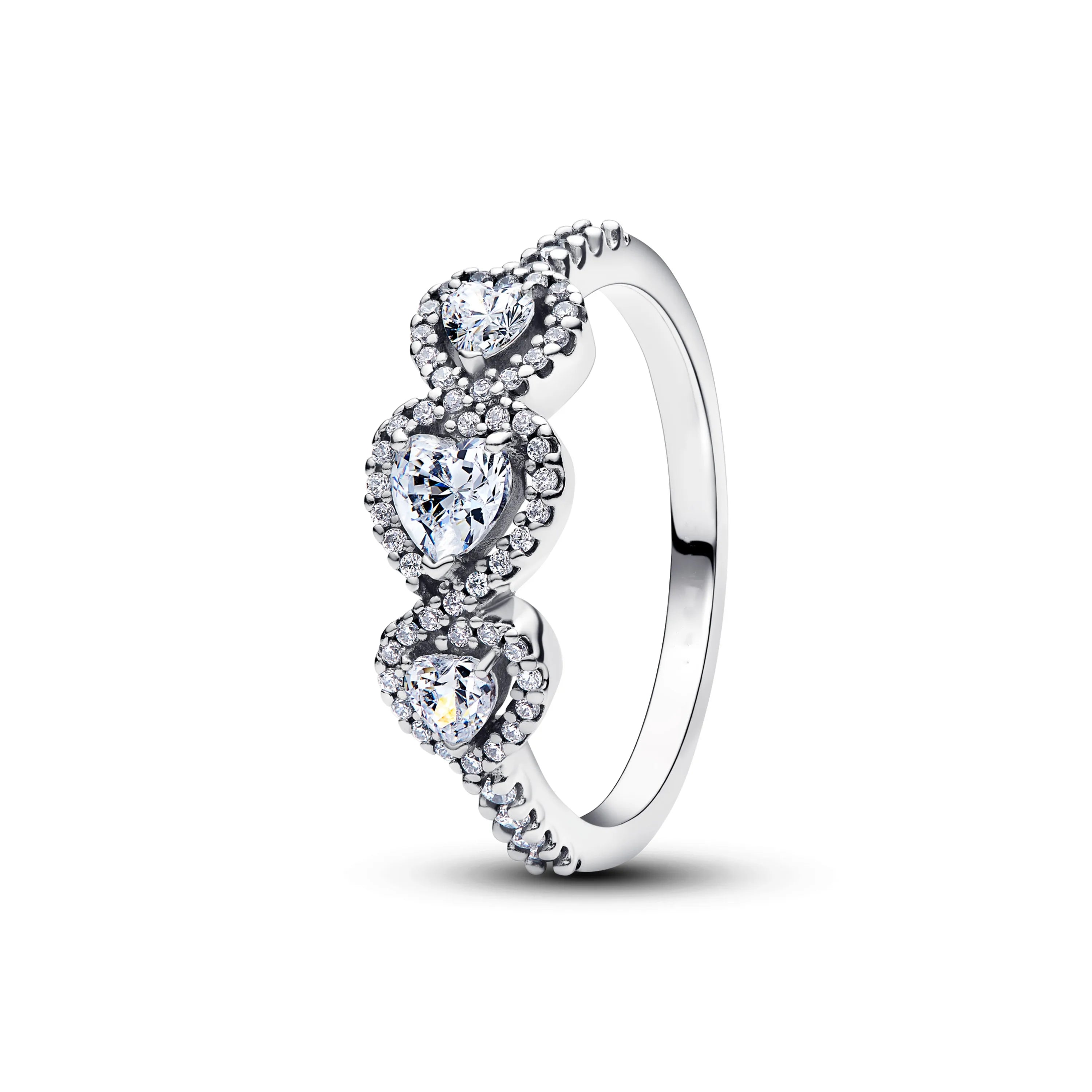 925 Silver Heart Floral Butterfly Ring | Women's Luxury Wedding Band