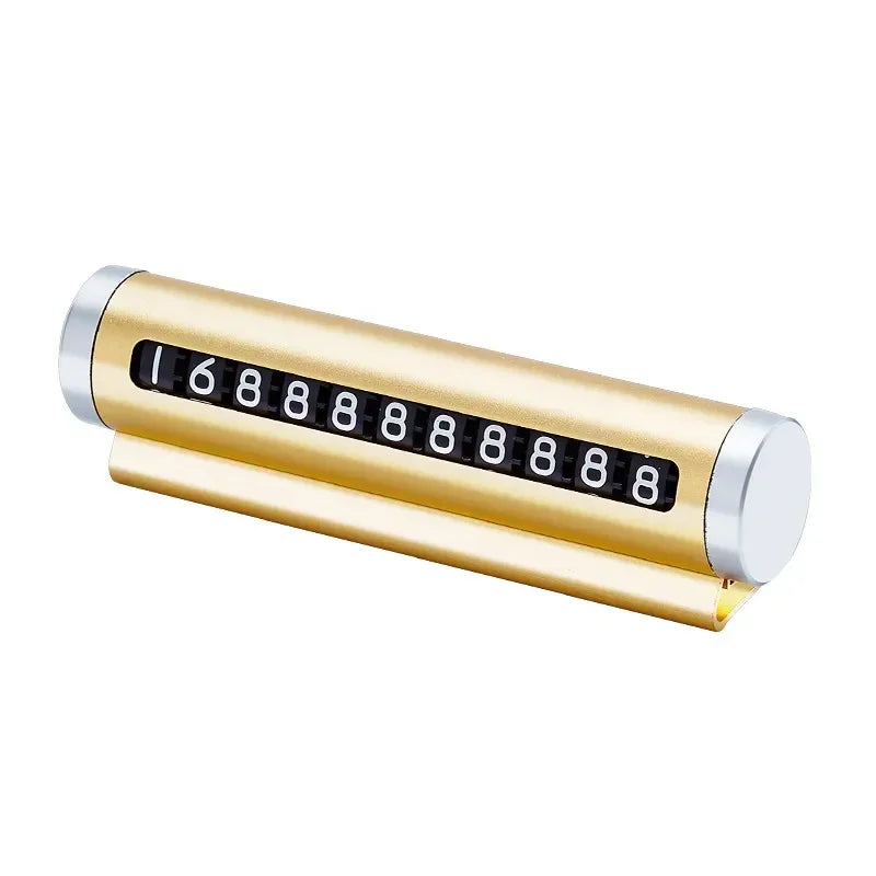 Rotary Metal Car Parking Sign | Universal Phone Number Display