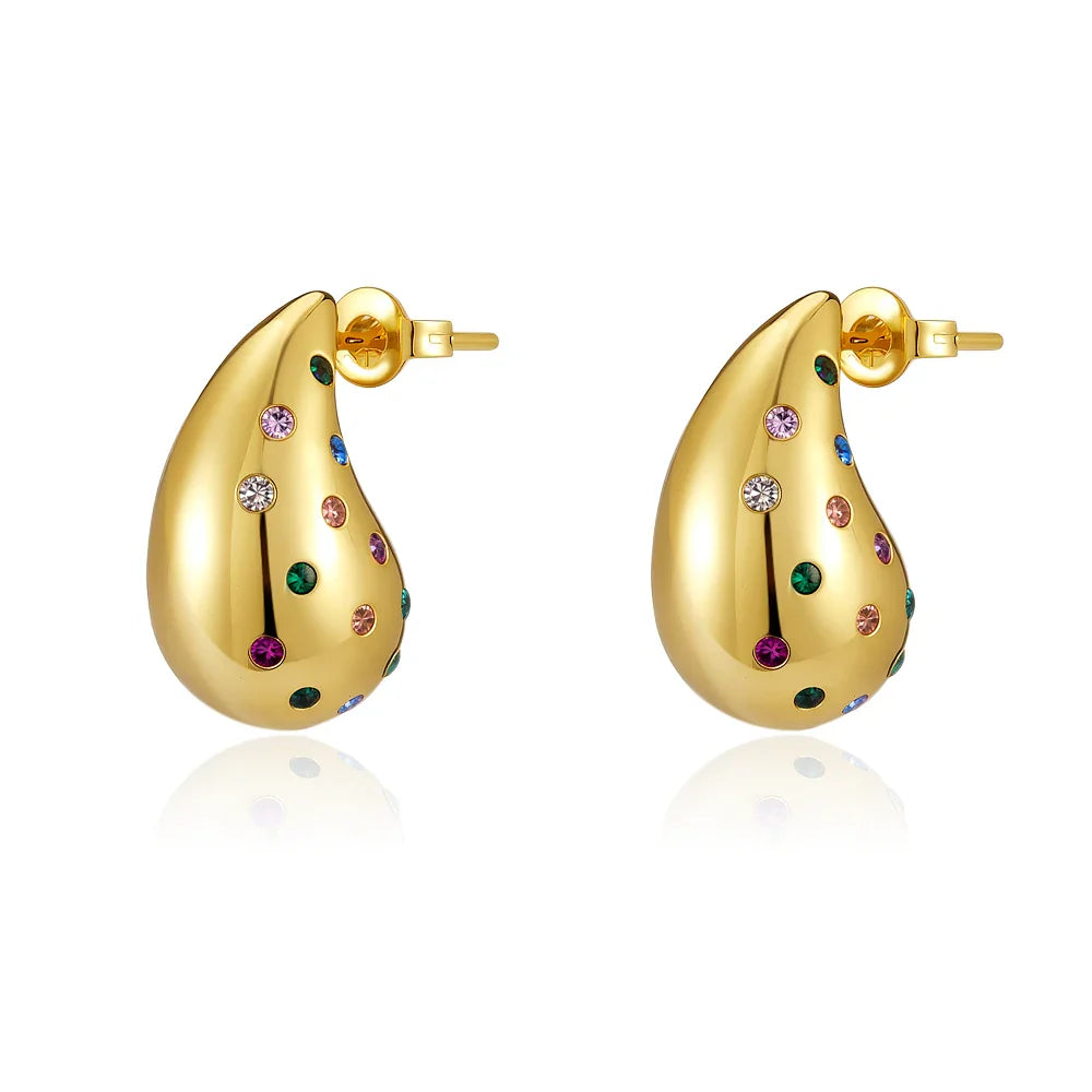 925 Sterling Silver Cross Drop Earrings | Gold Plated Fashion Jewelry for Women