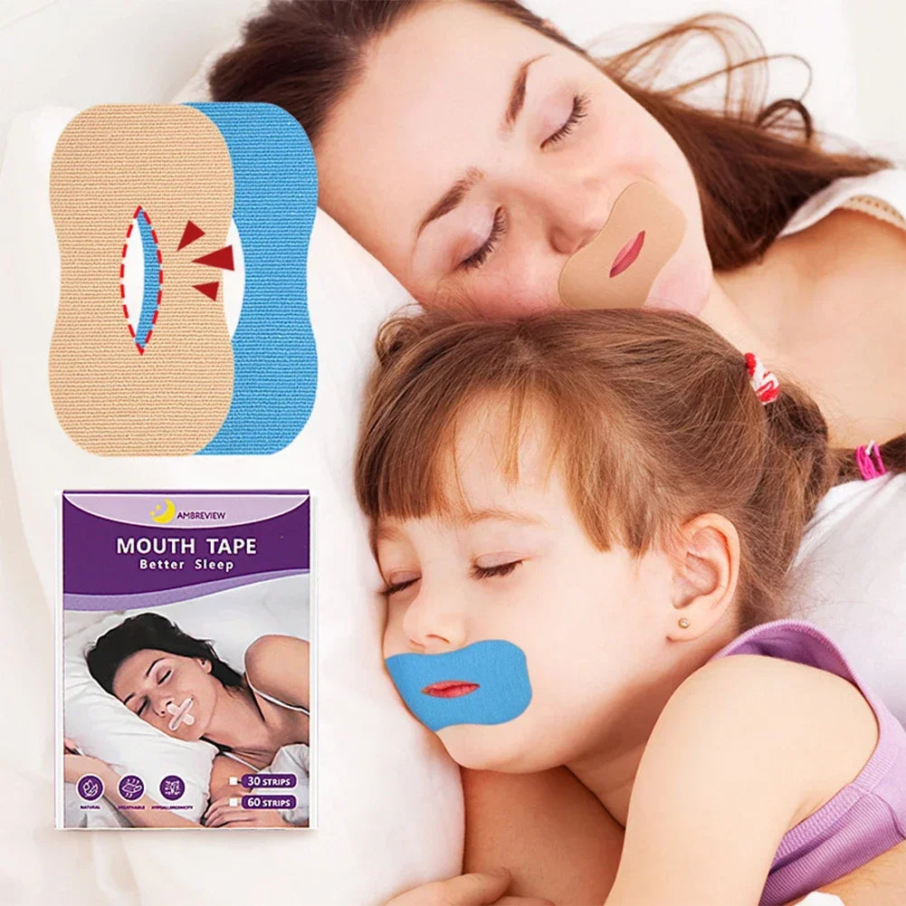 Anti-Snoring Mouth Strips for Children and Adults | Night Breathing Aid