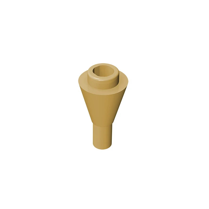 Gobricks GDS-1138 Cone 1 x 1 Inverted with Bar | Building Block for DIY Creations