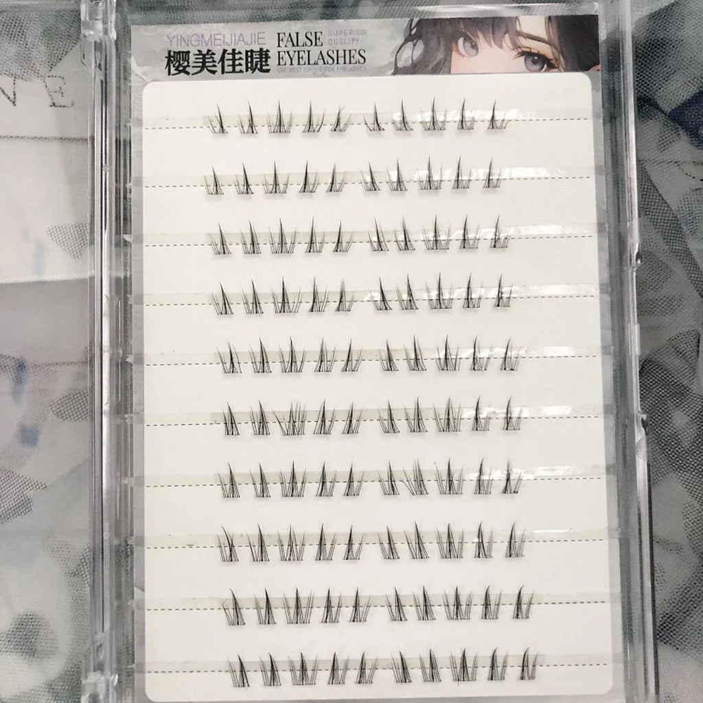 No Glue Sunflower Style False Eyelashes | Natural Lower Lash Clusters