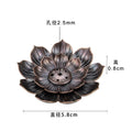 Metal Zen Lotus Buddha Incense Burner | Decorative Incense Stick Holder for Office and Home
