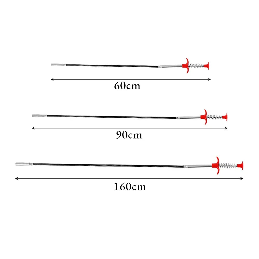60/85cm Bend Curve Grabber Spring Grip Tool | 4 Claw Flexible Long Reach Pick Up Tool for Home and Garden