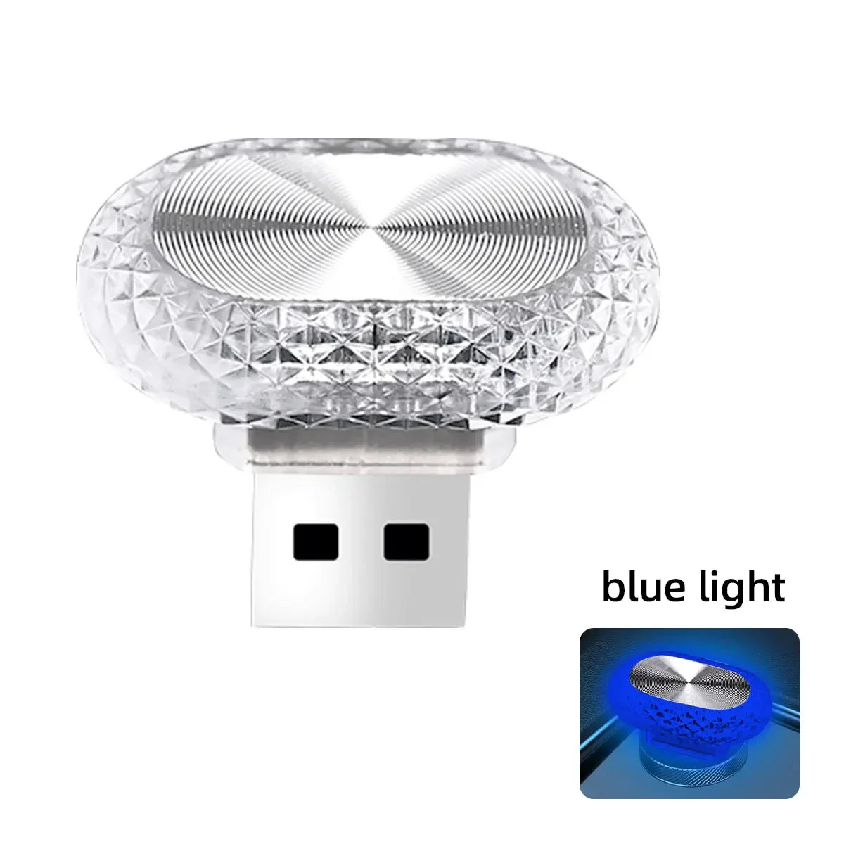Car Interior LED Ambient Light | Mini USB Decoration Light with RGB Colors