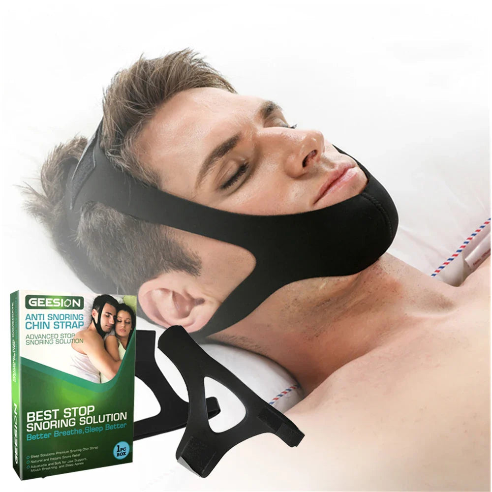 Anti-Snoring Chin Strap | Skin-Friendly Snore Stopper for Better Sleep