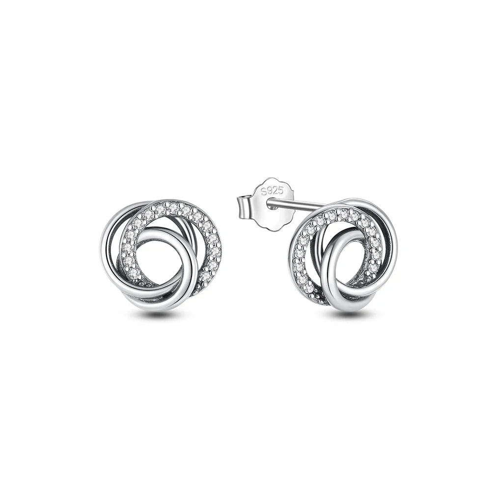 925 Sterling Silver Earrings | Women's Trendy Stud and Hoop Jewelry with Cubic Zirconia