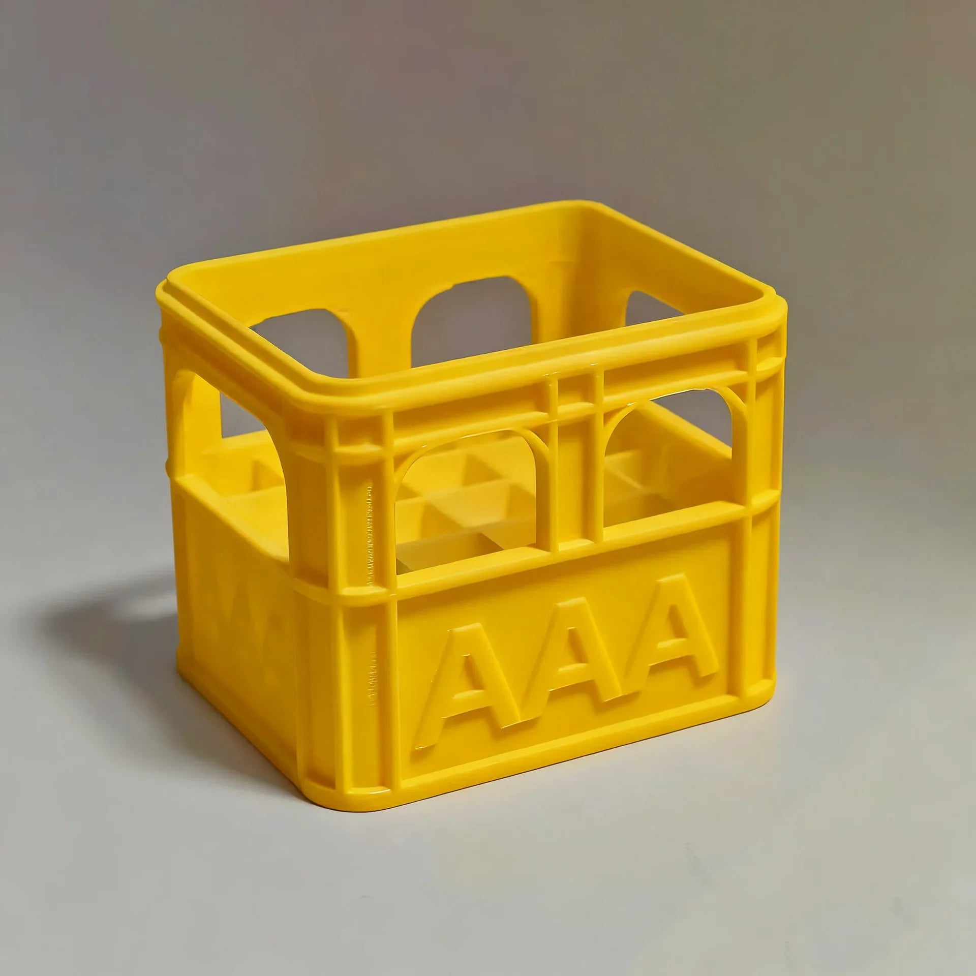 3D Printed Beer Crate Style Stackable Battery Storage Box | AA AAA 18650 21700 9V Organizer