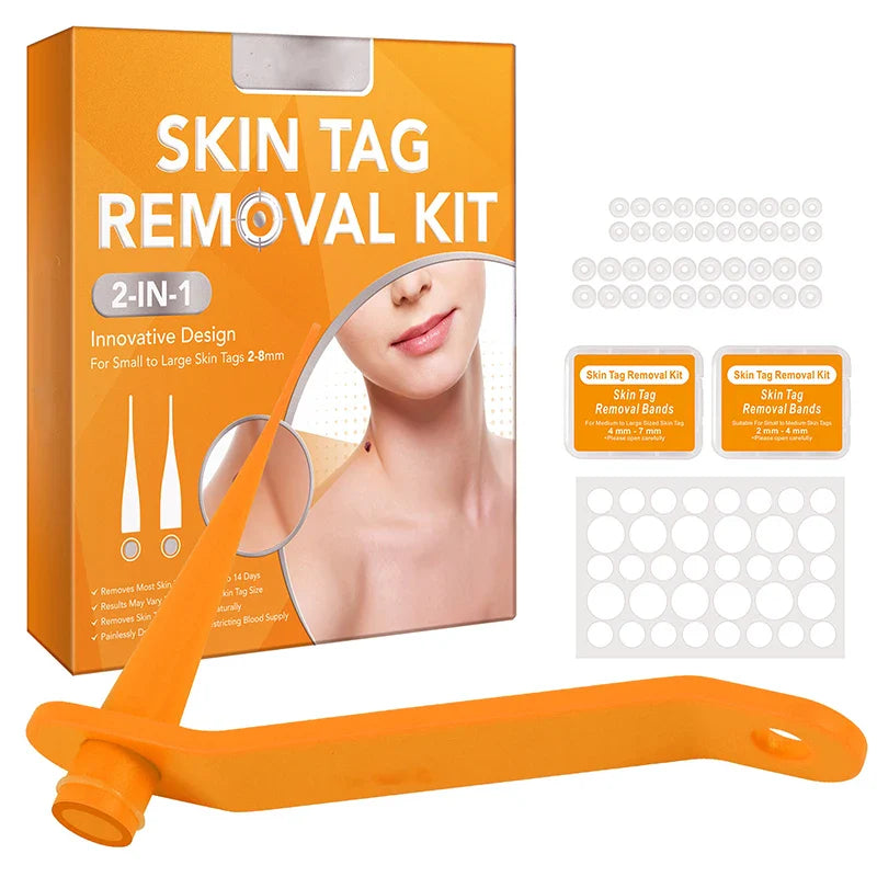 3-IN-1 Painless Skin Tag Removal Kit | Skin Label, Mole, Acne & Wart Removal Pen Set with Cleansing Swabs